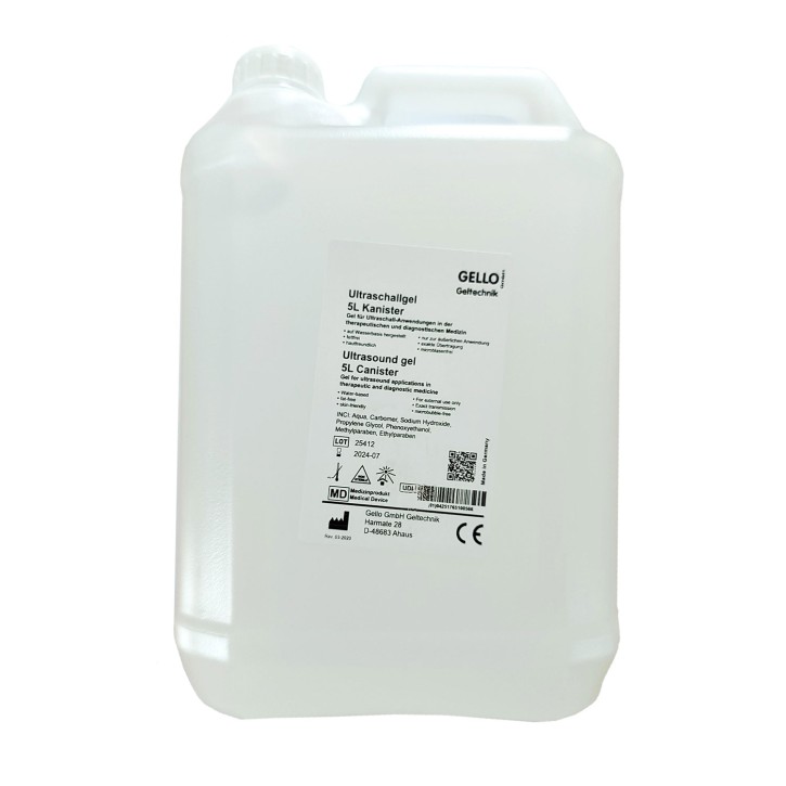 Ultrasound gel, water-soluble (5L canister)