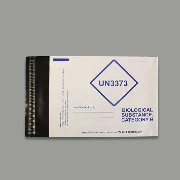 UN3733-beschrifteter undurchsichtiger PE-Umschlag C5 (100 St.)