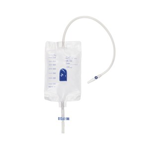 3-Kammer Beinbeutel 500ml, 10cm, unsteril (1 Stck) , zur Anwendung mit Urinalkondomen