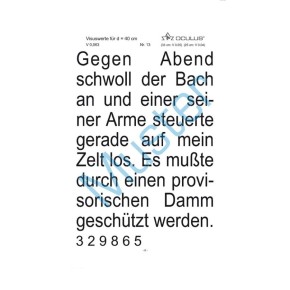 Close reading sample 2 ring binder according to DIN 58220-5