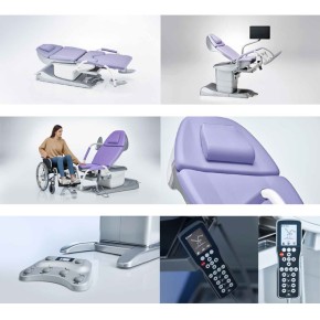 Untersuchungs- und Behandlungsstuhl medi-matic Höhe, Beckenhochlagerung & Rückenteil elektrisch