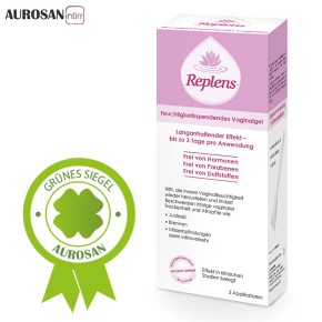 Replens™ vaginal gel (3 pre-filled applicators) to normalize the vaginal environment