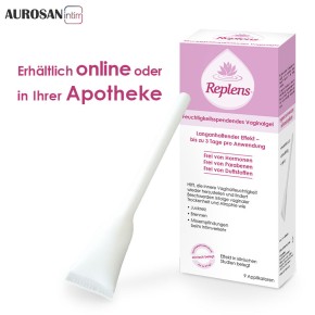 Replens™ vaginal gel (9 prefilled applicators) to normalize the vaginal environment