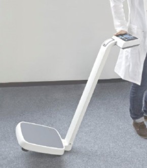 Personenwaage MPE 250K100HM mit Stativ und Grössenmessstab, Kern, inkl. Eichkosten