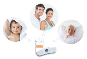 Tucky smart thermometer smart wearable thermometer